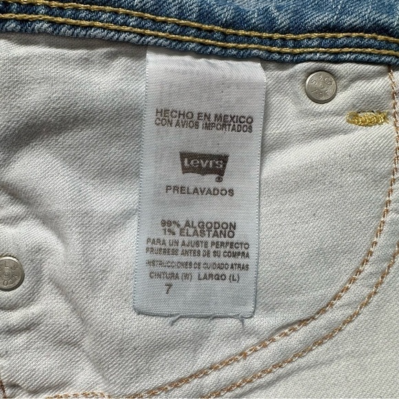 Levi’s Jeans Genuinely Crafted Distressed Denim Coastal Cowgirl Y2K - Size 7 - Picture 7 of 14
